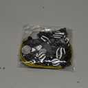 Panelee 20 Pcs Christmas Candy Tree Ornaments PVC Christmas Candy Cane Lollipop Ornament Xmas Hanging Decors Birthday Party Decoration Crafts for Holiday Xmas Tree Party (Black and White)