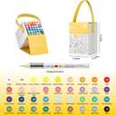 Acrylic Paint Markers Set | Professional Art Marker & Paint Pens - Markers for School & Coloring | 60 Colors for Rock/Glass/Wood/Paper/Ceramic DIY Crafts (36-Color Set)