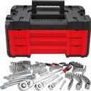 CRAFTSMAN Mechanics Tool Set, 230-Piece Hand Tool and Socket Set with 3-Drawer Tool Box (CMMT45305)