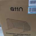 A11N Sports Floating Water Polo Goal Set Large 4.7ft x 3.1ft Pool Net with 4 Balls Fun Summer Backyard & Pool Game - Blue & Red