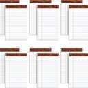 TOPS 5 x 8 Legal Pads, 12 Pack, The Legal Pad Brand, Narrow Ruled, White Paper, 50 Sheets Per Writing Pad, Made in the USA (7500)