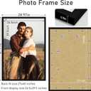 Picrit 27x40 Poster Frame, Black Engineered Wood Picture Frame for Horizontal or Vertical Wall Mounting and Displaying Artwork Photos, 1 Pack
