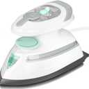 BEAUTURAL Mini Travel Steam Iron for Clothes with Dual Voltage, Temperature Control, Non-Stick Soleplate and Cord Storage, Ideal for Sewing, Quilting and Handcraft (White)
