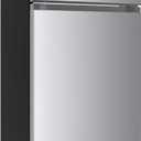 Frigidaire, 2 Door Apartment Size Refrigerator with Freezer, 7.5 cu ft, Adjustable Spill-Proof Shelves, Crisper Bins, Platinum Silver, Garage Ready