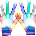 Toys for Teen Girls Boys, LED Flashing Gloves Gifts for Kids Halloween Costume Christmas Birthday Glow Party Favor (Large (Age 12+))