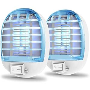Amazon.com: 2 Pack Bug Zapper Indoor, Electronic Mosquitoes Killer Zapper with Blue Lights for Living Room, Baby Room, Kitchen, Bedroom(1124)