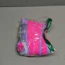 BMJL Women's High Waisted Bikini Ribbed Two Piece Swimsuit High Cut Color Block Adjustable Straps Bathing Suit (Large, Hot Pink)