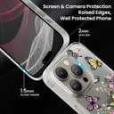 4 x Compatible for iPhone 16 Plus Case Clear with Design Cute Cartoon Animals, Girly Cases for Women Girls Soft TPU Bumper Shockproof Protective Phone Cover Slim Fit Silicone (Butterfly)