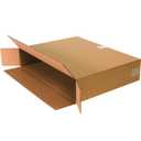 Box USA Moving Boxes, 24"L x 5"W x 24"H 25-Pack Large Side Loading Corrugated Cardboard Box for Packing, Shipping and Storage