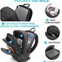 BANGE Sling Bag, Waterproof Shoulder bags with Pad Compartment, Crossbody Backpack for Men