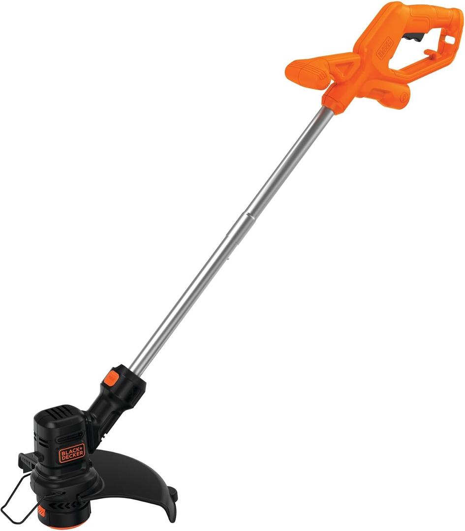 BLACK+DECKER String Trimmer and Weed Wacker, Electric Corded Weed Eater, 13-Inch Cutting Deck, 4 Amp Motor, Lightweight (BEST935), One Size
