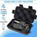 2 Pcs Magnetic Key Holders Under Car, Hide Key Magnetic Box for Storage Key Indoors, Outdoors, Waterproof Hider Key on The Bottom of Car