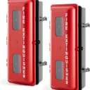 DoubleFill 2 Pcs 10 lb Fire Extinguisher Cabinet Box with Internal Rope Fastening and External Latch Sturdy Plastic Holder Case Vandal-Resistant Weatherproof Protect Indoor Outdoor (26 x 12 x 9 in)