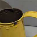 APSOONSELL French Style Shabby Chic Vase Metal Flower Vase Vintage Jug Rustic Farmhouse Decor for Home, Yellow, 4.72"L x 4.72"W x 8.26"H