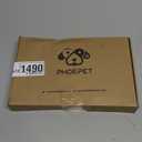 PHOEPET Reflective Dog Harness Large Breed Adjustable No Pull Vest with Handle 2 Metal Rings 3 Buckles [Easy to Put on & Take Off](L, Red)