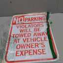 GicnKeuz Large No Parking Signs,18x12 Inches Violators Will Be Towed Away at Vehicle Owner's Expense Signs, Engineer Grade Reflective Aluminum, Fade Resistant,Indoor or Outdoor Use (2-Pack)