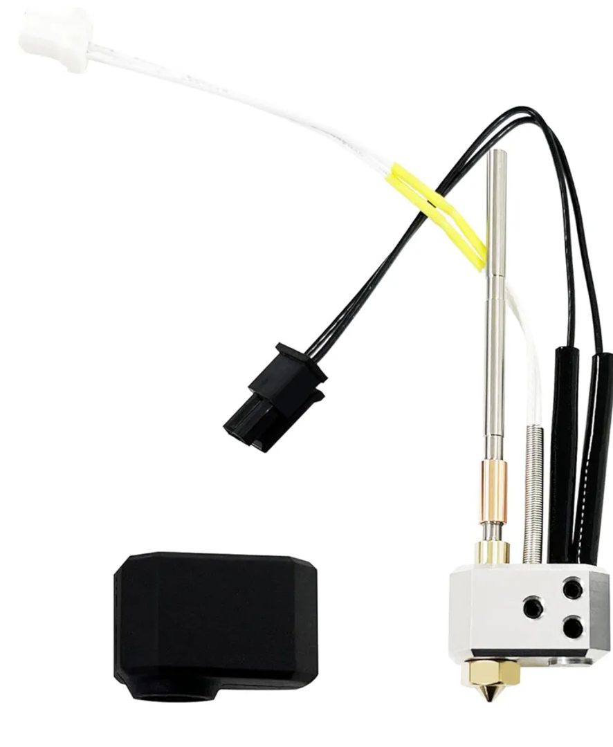 HzdaDeve Hotend for Prusa I3 MK4/XL/Core One Print Head Heater Block 0.4MM 24V 40W Heating Cartridge Thermistor Silicone Cover Extruder Kit Printhead with Extra 2 Pack Brass Nozzles