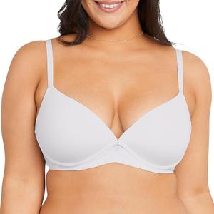 Maidenform Women's One Fab Fit Wireless Demi Bra (36A, White)