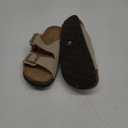 Unisex Cork Footbed Slide Sandal, Arch Support Summer Outdoor Sandals with Adjustable Buckle for Women and Men (8-8.5 Women/6.5-7 Men, Stone)