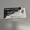 2 x EBOT Acrylic Paint Pen White Black, 6 Pack Black Paint Markers for Rock Wood Fabric Plastic Leather Glass Stone Metal Canvas,Water-Based Acrylic Paint Sets