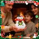 Snowman Couple Figurines with Christmas Wreath, Resin Christmas Snowmen Decorations, Snowman Tabletop Home Decor Statue for Tabletop Ornaments