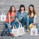 Hispanic Heritage Month Non Woven Bags 8.7" Gift Reusable Treat Bag for Hispanic Heritage Month Decor (White)