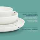 Gibson Home Oslo Dinnerware Set for 4, 16-Piece White Porcelain Plates and Bowls Ceramic Dish Set | Microwave & Dishwasher Safe