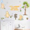 Winnie Wall Stickers for Kids, Winnie Character Stickers, The Pooh Inspirational Sticker, The Pooh Removable Sticker for Kids Baby Nursery Children Room Living Room Bedroom Playroom Wall Decoration