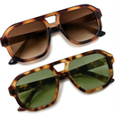 livho Trendy Polarized Square Aviator Sunglasses Women Men Square Eyewear Frame, Retro Sun Glasses for Women Men 2025 Shades