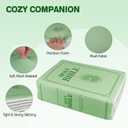 Bible Pillow Book Plush That Opens, Cozy Faith Bible Plushies, for Kids Adults Christian Gifts, Decoration for Bedrooms, Living Rooms (Green)