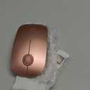 RAPIQUE Bluetooth Wireless Mouse - (BT5.1+USB) Dual Connectivity, Quiet Click, Low Power, and 1600 DPI, Portable Cordless Mouse for Mac, Laptop, MacBook Pro/Air, iPad (Rose Gold)