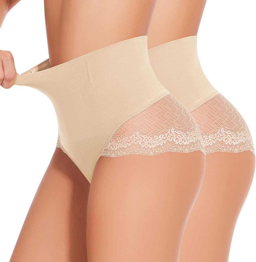 Tummy Control Underwear for Women Shapewear Panties Seamless Slimming Body Shaper Underwear (Small, Nude)
