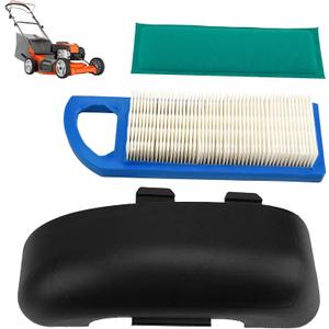 698403 Air Cleaner Cover & 698083 Air Filter Compatible with BS Lawn Mower 28AH76, 28AH77, 28BH77 and more Models, Air Filter Replace Parts 697015 697634 697014 797008 794422