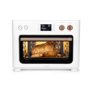 Café Couture Oven with 14 essential cooking modes, including Air Fry, CrispFinish, Bake, Broil, Roast, Toast, Pizza, WiFi & Smart Connected, Voice Control, Countertop Small Appliances, Matte White