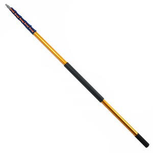 7-30FT Reach Telescoping Extension Pole, Multi-Purpose Extendable Pole with Universal Twist-on Metal Tip for Hanging Light Bulb Changer, Paint Roller, Duster, Window/Gutter Cleaning (7-30FT)