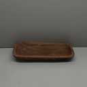 Wooden Dough Bowl - Vintage Oblong Natural Root Hand Carved Bowl for Home Decor, Rustic Farmhouse Centerpiece, 18.5x7.1x3.15 Inches