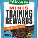 Pet Botanics 10 oz. Pouch Training Rewards Mini Soft & Chewy, Bacon Flavor, with 500 Treats Per Bag, The Choice of Top Trainers (EXP 12/17/26)