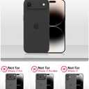 SCORPIFY for iPhone 17 Air Case [Compatible with MagSafe] with Gleam Mystic Abalone, Cute Magnetic Phone Cover Bumper for Women Girls and Men, Black Glitter Sparkle Iridescent with Mother of Pearl
