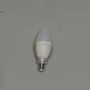 Lightinginside E12 Smart Light Bulbs 60W Equiv., Work with Alexa/Google Home/Smart Life, 500LM 6W RGBCW Candle Candelabra LED Light Bulbs, No Hub Required, 2.4G WiFi Bluetooth Bulb, ETL Listed, 1PC (Multicolor)