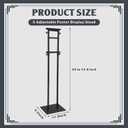 Honoson 5 Pcs Poster Stand for Display Heavy Duty Sign Holder 74.8 Inches Adjustable Poster Board Double Side Banner Stand with Base for Indoor Outdoor Board Foam Display