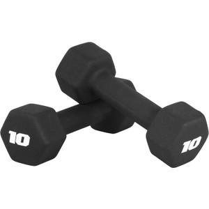 CAP Neoprene Dumbbell Weights Pairs & Sets | Black, Size: 10 lb - Pair