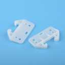 Drawer Guide Bracket, 6 Pcs White Drawer Slides Guides Bracket Plastic Drawer Track Guides with Screws