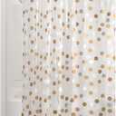 iDesign Gilly Dot PEVA Shower Curtain - Metallic