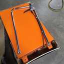 VEVOR TF23 Hydraulic Lift Table Cart, 500lbs Capacity 28.5" with 4 Wheels and Non-Slip Pad, for Material Handling and Transportation, Orange