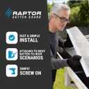 RAPTOR GUTTER GUARD 48 FT. (Nominal) Contractor Grade Stainless Steel Micro-Mesh Gutter Guard Kit with Screws Included. Fits 5 in. Gutters and Smaller. DIY-Friendly. (5.625 in. x 47.625 in.)
