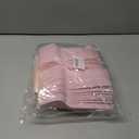 CENLBJ 150 Pcs Pink Paper Plates and Napkins and Forks,50 Guest Disposable Party Supplies Include Plates Napkins Plastic Forks for Baby Shower,Birthday,Bridal,Wedding