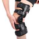OA Knee Brace for Arthritis Pain Relief, Unloader Knee Brace for Medial & Lateral Compartment Osteoarthritis, Bone on Bone Knee Joint Pain, Degeneration Knees Support (Left)