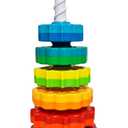 ODELA Spinning Toy  Premium Stacking Toy for Kids  Strong ABS Plastic  Rainbow Spinning Wheel Toy  Fun and Engaging Brain Development Toys for Kids