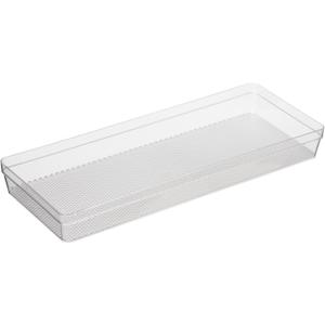 Oggi Clear Drawer Organizer - 6.25" X 15.75" - Ideal for Organizing Kitchen Drawers, Office, Desk, Silverware, Kitchen Utensils, Cosmetics and Bathrooms