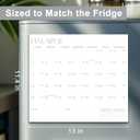 2 x 2026-2027 Magnetic Fridge Calendar 18 Monthly Magnetic Calendar for Refrigerator Planner Runs from October 2026 Until June 2027 Easy Organizing Markers Tearable (Simplicity)